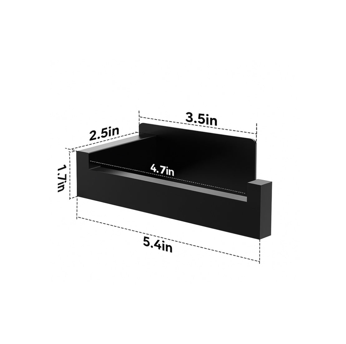 TOILET PAPER HOLDER - NO DRILL